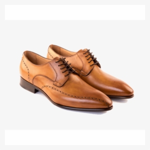 Derby Shoe In Tan Calf Leather - Nero - Derby Shoe In Tan Calf Leather - Eu44 - Uk 10