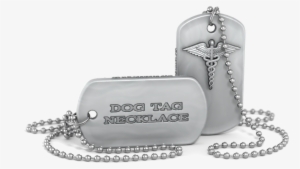 Personalized Dog Tag Necklaces, Silicone, Silver, Reminderband