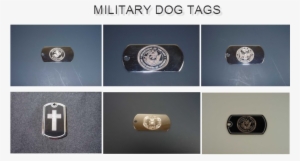 Engraved Dog Tags - Emblem