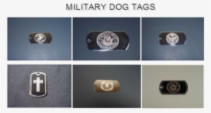 engraved dog tags - emblem