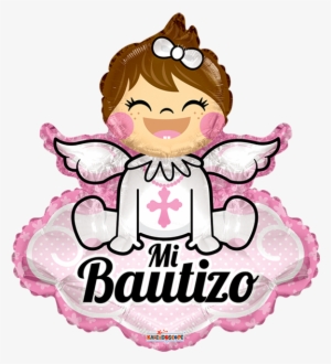 Mi Bautizo Angelita Con Nube Supershape - Mi Bautizo Niña