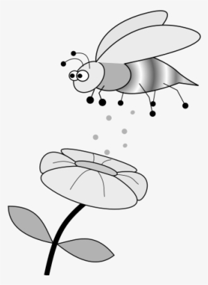 The Pollen Particle Begins To Rise When The Bee Is - Illustration