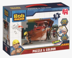 Bob The Builder Puzzle & Colour - Bob The Builder - 4 In 1 Shaped Puzzles Jigsaw Puzzle