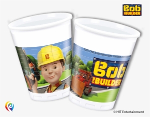 Bob The Builder Party Cup - 8 Bicchieri In Plastica 20 Cl Bob Aggiustatutto