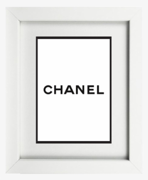Chanel Text White Frame - Signage