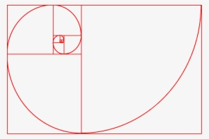 Golden Ratio Spiral Png - Fibonacci Spiral