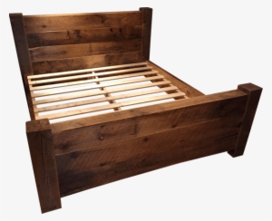 Chandos Reclaimed Barn Wood And Beam Platform Bed - Wood Beams Furniture