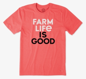 Men's Farm Life Is Good Crusher - Berry Strong Shirt