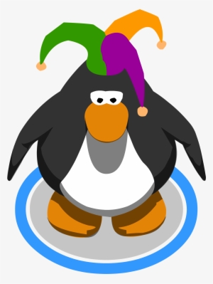Court Jester Hat In-game - Red Penguin Club Penguin
