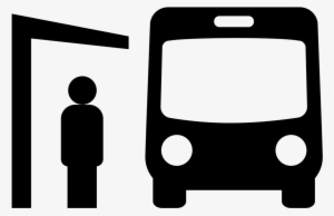 Bus Symbol Png Banner Black And White Stock - Bus