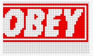 Obey Perler Bead Pattern / Bead Sprite - Number