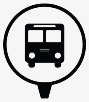 Bus Stop Sign Png Vector Transparent Library - Bus Stop Icon Png