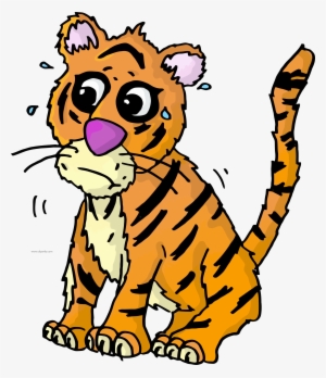 Scream Cartoon Tigger Clipart Png Image Download - Scared Tiger Cartoon