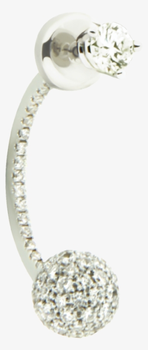 Dot And Sphere Diamond Earring - Delfina Delettrez Delfina Delettrez Sphere Earring