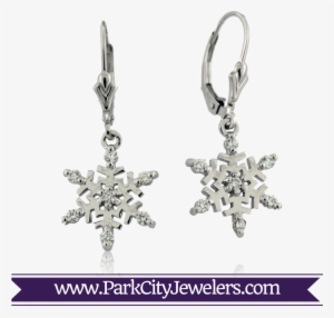 Flat Snowflake Diamond Earrings - Snowflake Necklace Gold Diamond