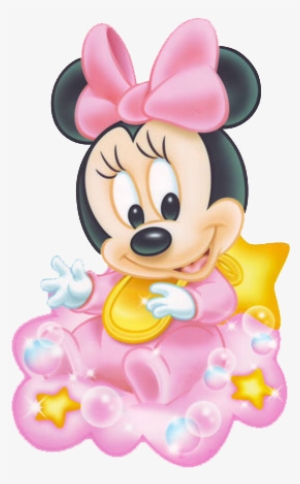 Baby Minnie Sit On Cloud - Minnie E Mickey Baby