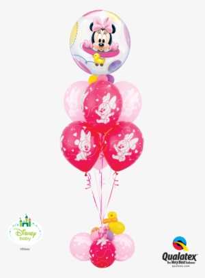 Disney Baby Minnie Bouquet - 22" Single Bubble Baby Minnie - Mylar Balloons Foil