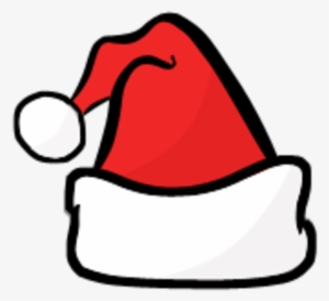 Santa Hat Clipart Black And White - Christmas Clipart