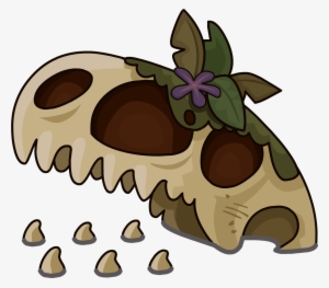 Dinosaurus Skull - Dinosaurio Club Penguin