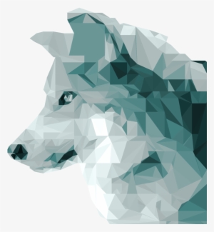 Low Polygon Iced Wolf By Mxrrrr-dbc180q - Wolf Polygon Png