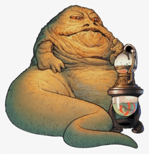 Jabba The Hutt With A Hooka Full Of Apa Goodness - Star Wars Jabba The Hutt
