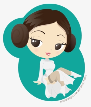 Princess Leia Pin Up By Petitetangerine - Princesa Leia Cute Png