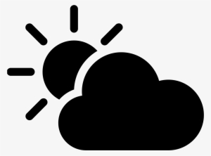 Partly Cloudy Day Filled Icon - Icon