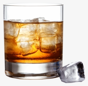 Whisky With Ice - Whisky Glass With Ice Png