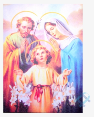 Holy Family In Cherry Frame 10.25x12.25" 8x10 Print