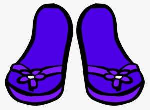 Purple Sandals Icon - Flip Flops Club Penguin