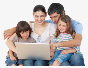 Familia-internet2 - Familia Usando Internet Png