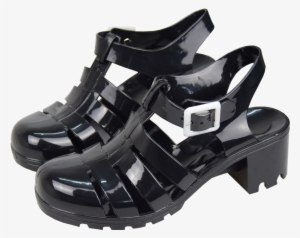 Black Jelly Sandals