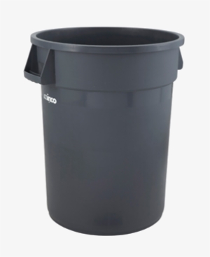 Winco Ptc-44g 44 Gallon Grey Trash Can