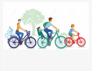 Download Familia En Bicicleta Vector Clipart Bicycle