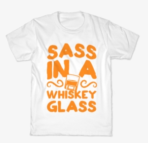 Sass In A Whiskey Glass Kids T-shirt - Barney Dead