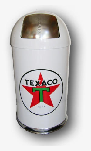 Bullet Trash Can Texaco White - Water Bottle