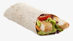 Grilled Chicken In A Wheat Wrap - Grilled Chicken Wrap Png