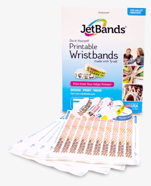 Get Creative And Design Your Full Color Wristbands - Jetbands Diy Inkjet Printable Tyvek Wristbands - 100