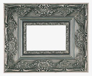 Download Fancy Silver Frame Transparent Png Clipart - Vintage Silver Photo Frame