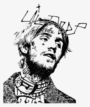 Bleed Area May Not Be Visible - Rip Lil Peep Drawing