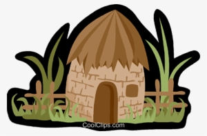 Village Hut, Grass Hut Royalty Free Vector Clip Art - Village Hut Cartoon Png