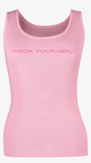 16 Pink Skinny Tank Front - Active Tank