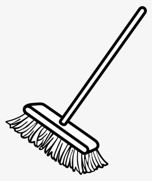 Clipart Line Art Big Image Png - Black And White Clip Art Broom