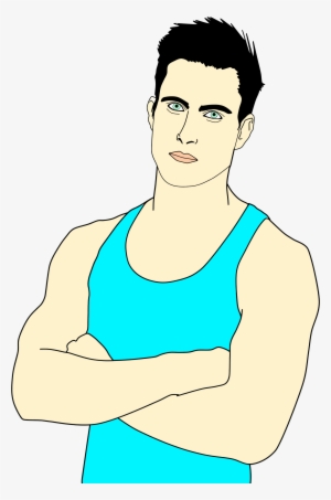 This Free Icons Png Design Of Blue Tank Top Man Portrait