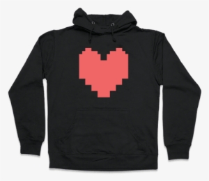 Undertale Pixel Heart Hooded Sweatshirt - Read Books And Be Happy Hoodie: Funny Hoodie From Lookhuman.