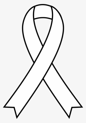 Free White Awareness Ribbon - Awareness White Ribbon Png