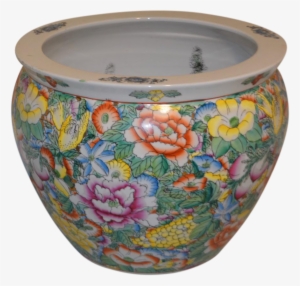 Chinese Porcelain Koi Fish Bowl - Porcelain