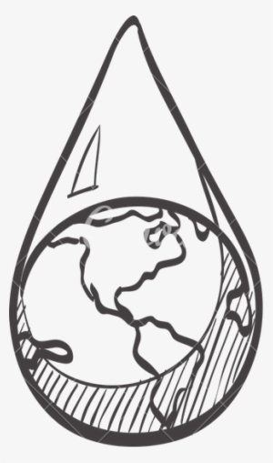 Water Drop Drawing At Getdrawings - Water Earth Sketch