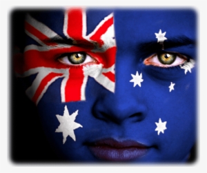 Aus Flag Face - Australian Flag Face Paint