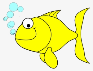 Tropical Fish Clipart Yellow Fish - Fishing For A Bite